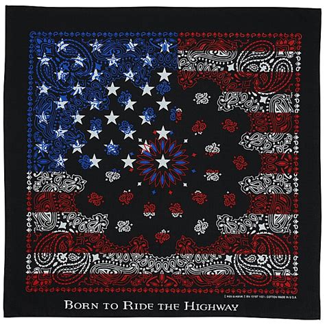 Black Flag Paisley Bandana 22 X 22 159077