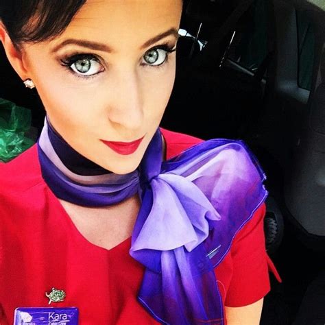 Virgin Australia Stewardess Crewfie Kazemcmahon Sexy Stewardess