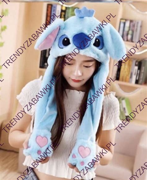 Czapka Stitch Z Ruchomymi Uszami Pluszowa Szt Trendyzabawki Pl