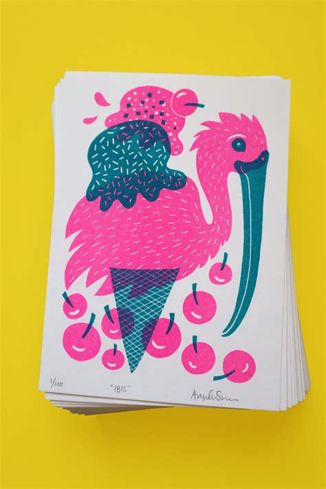 This Playful Risograph Print Was Designed By Me During A Block