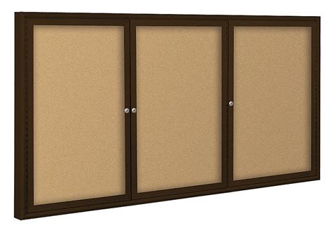 Balt Cork 72 In Wd Enclosed Bulletin Board 15y245 94pc2 I Grainger