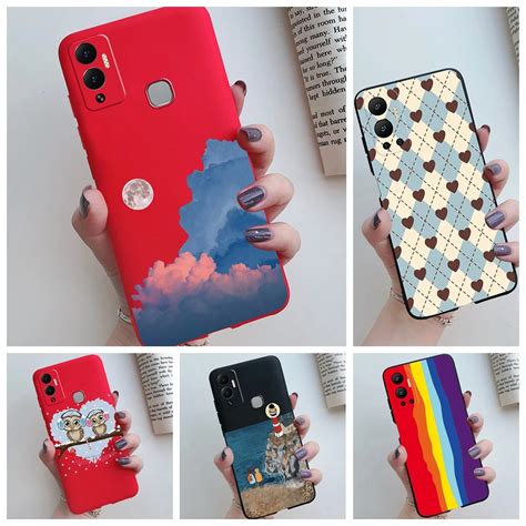 For Infinix Hot 12 Play Case Infinix Hot 12i Back Cover Cute Cartoon Silicone Phone Case