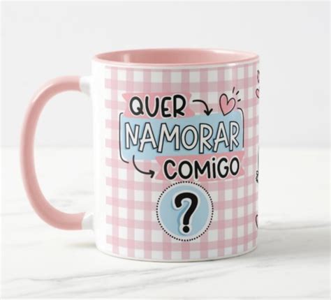 Caneca Pedido Namoro Quer Namorar Comigo Diz Que Sim Elo