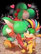 Post Bakudanarare Koopalings Lemmy Koopa Super Mario Bros Yoshi