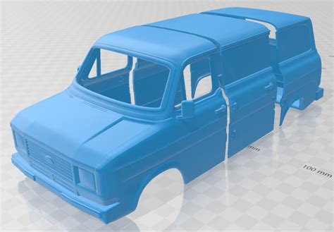 Archivo 3D Ford Transit PanelVan 1978 Printable Body Van Modelo Para