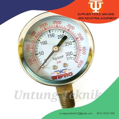 Jual Wipro Inch Kg Manometer Pressure Gauge Angin Alat Ukur