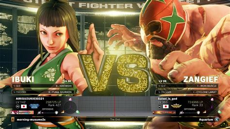 Sfv Champion Edition Airisuzuki Ibuki Vs Asase Zangief Online