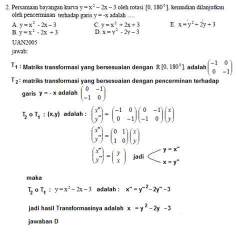 Contoh Soal Dan Pembahasan Transformasi Geometri Kelas Berbagai Contoh | Hot Sex Picture