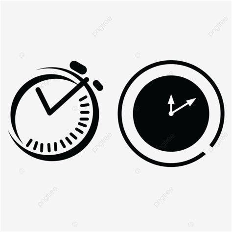 Symbol Clock Vector Symbol Clock Timepiece PNG And Vector With