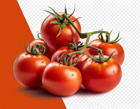 Premium Psd Psd Fresh Tomato Vegetables Isolated