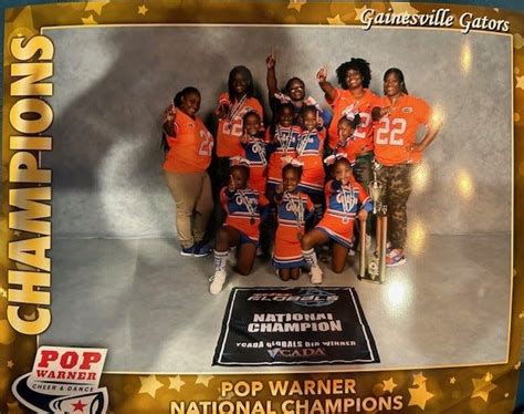 City Of Gainesville Gators Pop Warner Mighty Mites Cheerleaders Crowned