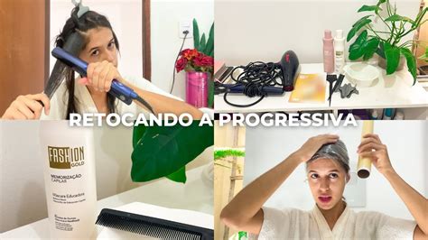 RETOCANDO O ALISAMENTO DO CABELO EM CASA Passo A Passo E Resultado