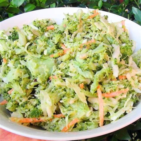 Broccoli And Cabbage Slaw Recipe With Images Cabbage Slaw Recipes Slaw Recipes Side Dish