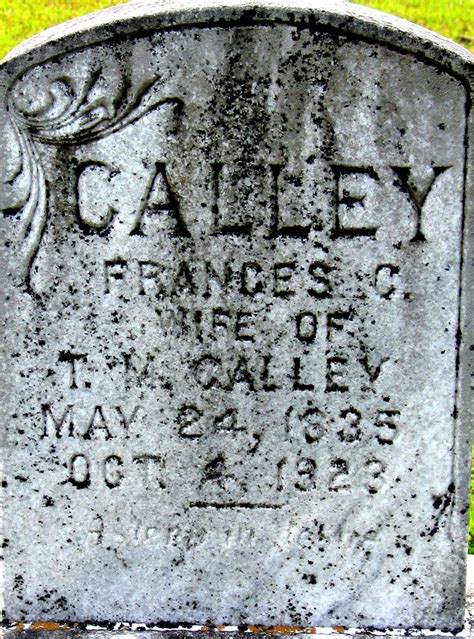 Frances Catherine Turnipseed Calley Find A Grave Memorial