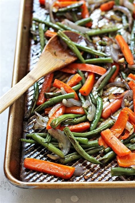 Roasted Green Beans And Carrots Cook Nourish Bliss