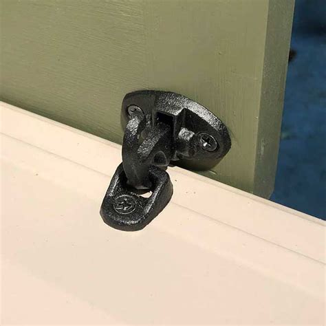 John Wright 088303b Cast Iron Bahama Shutter Fastener Flat Black