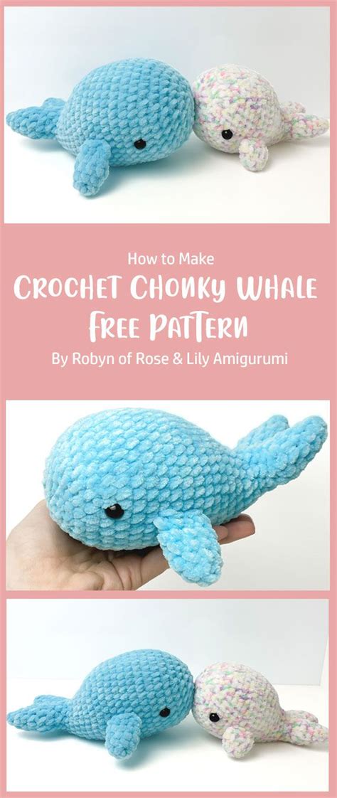 Crochet Chonky Whale Free Pattern By Robyn Of Rose Lily Amigurumi