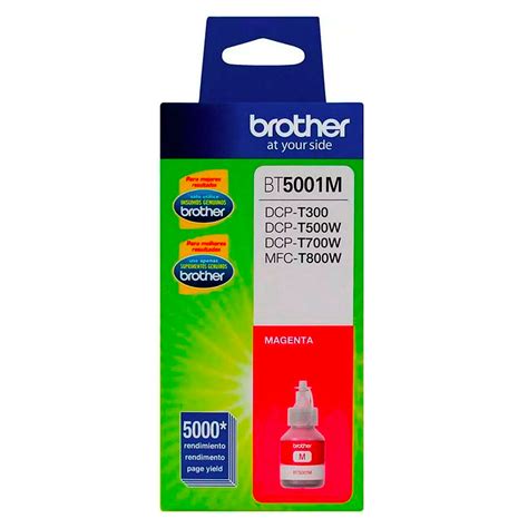 Tinta Brother BT 5001M DCP T300W 500W 700W Magenta 5 000 PAG J