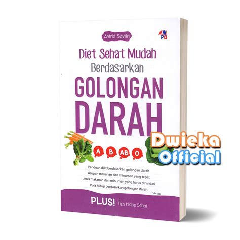 Jual Buku Diet And Health Diet Sehat Mudah Berdasarkan Golongan Darah Shopee Indonesia