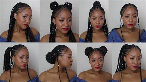 10 Quick And Easy Hairstyles Fulani Braids Braids Styles Youtube