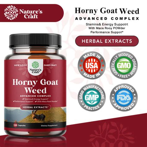 ของแท เพมสมรรถภาพทานชาย Natures Craft Horny Goat Weed Herbal