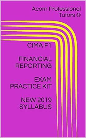 Amazon Cima F Financial Reporting Exam Practice Kit New