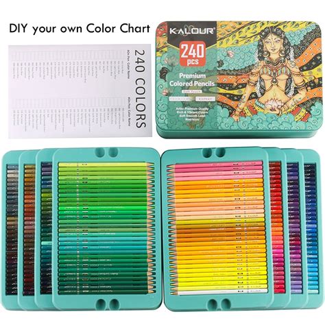 KALOUR Professional Colored Pencils,Set of 240 Colors