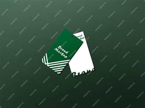 Premium Psd Two Green And White Cards With The Word Brand Acrobatics