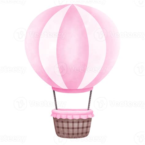 Pink Hot Air Balloon Cartoon Drawing 33251577 PNG