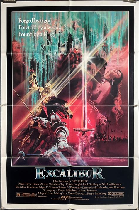 EXCALIBUR, Original Fantasy Vintage Movie Poster for Sale - Original ...