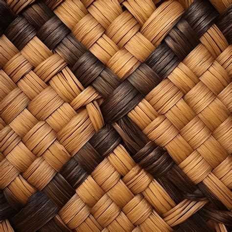 Premium AI Image Woven Basket Texture