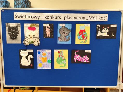 ŚWIETLICOWY KONKURS PLASTYCZNY PN MÓJ KOT SZKOŁA PODSTAWOWA NR 14