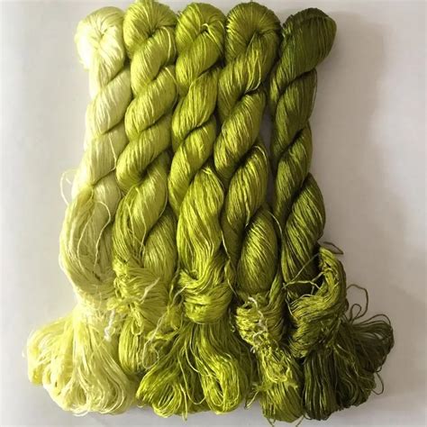 Skeins Hand Dyed Chinese Natural Mulberry Silk Embroidery Thread