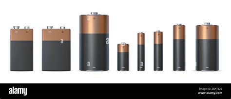 Realistic Alkaline Battery Sizes Aa Aaa And D Batteries Types