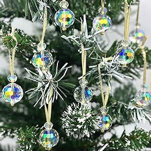 VEEKAY 12PCS Palline Di Natale Palline Albero Natale Trasparenti