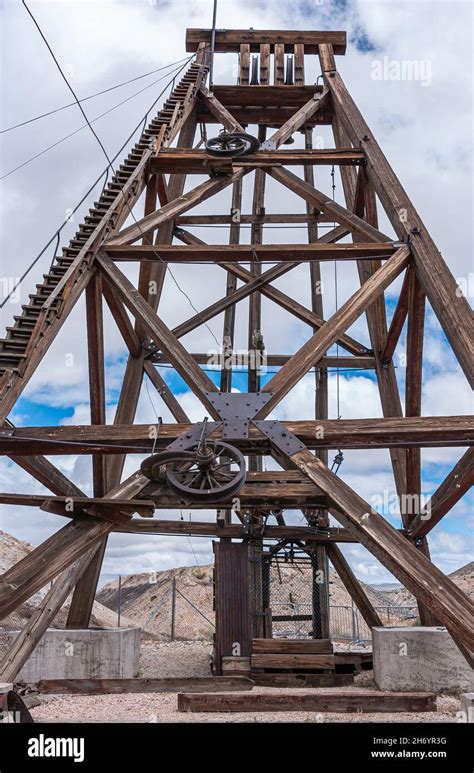 Tonopah Nevada US May 18 2011 Historic Mining Park Frontal