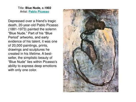 PPT Title Blue Nude C 1902 Artist Pablo Picasso PowerPoint Presentation ID 4470921