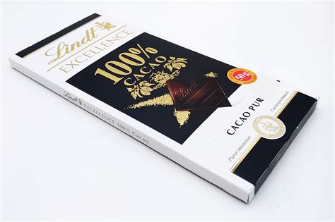 Lindt Excellence 100 Cocoa Pur Dark Chocolate Bar