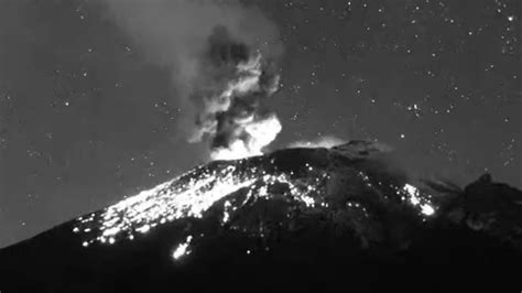 Volcán Popocatépetl Presenta Intensa Actividad Explosiva N