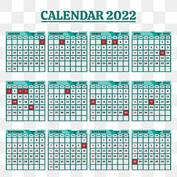 New Year Calendar Vector Hd PNG Images New Year Calendar 2022