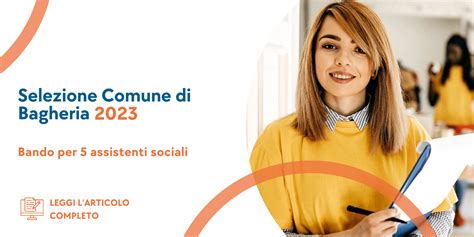 Concorso Assistenti Sociali Bagheria Posti