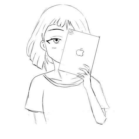 Dibujos De Chica Anime De Pie Para Colorear Para Colorear Pintar E