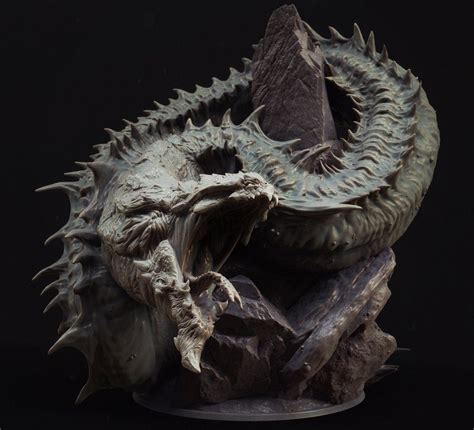 Jormungandr Midgard Serpent Linnorm V1 Premium 3d Printed Fantasy