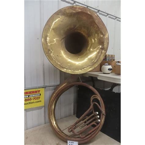 Large Brass Sousaphone - Start your Own Marching Band - Great Look