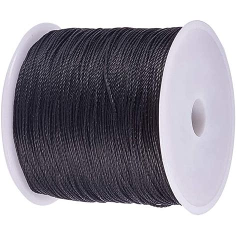 116 Yards Waxed Cord Polyester Waxed Polyester Thread 0 5mm Round Rattail Waxed Beading String