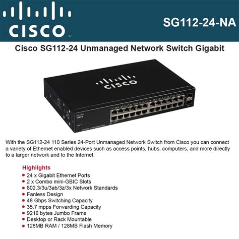 Cisco Sg Na Smart Port Gigabit Unmanaged Switch Tech Nuggets