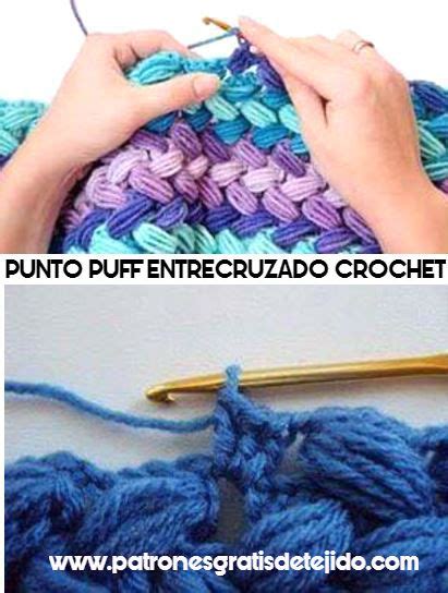 C Mo Tejer Gorro Punto Puff Entrecruzado