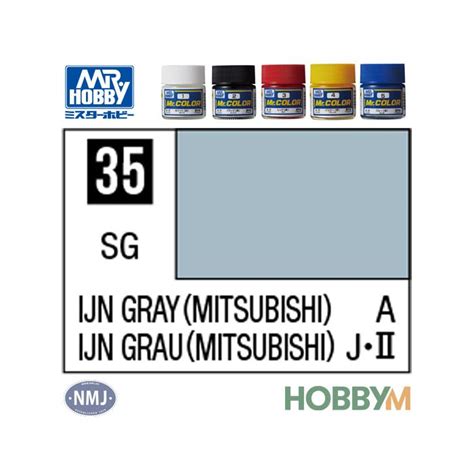 Mr Hobby C 035 IJN Gray Mitsubishi 10 Ml Mr Color Lacquer Paint