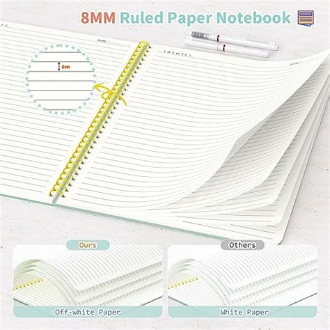 Snapklik Umriox Pack Lined Spiral Journal Notebook Pages