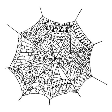 Desenhos De Muitas Teias De Aranha Para Colorir E Imprimir